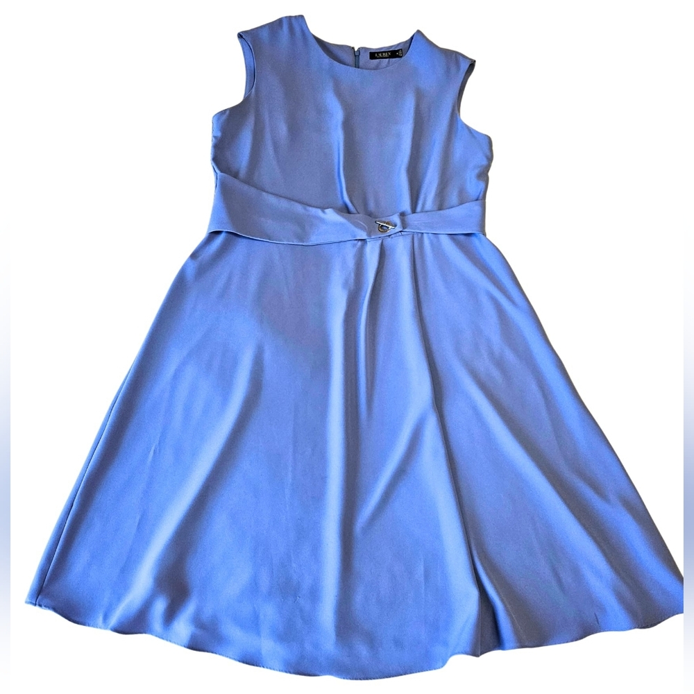 Ralph Lauren Fit&Flare Sleeveless Dress In Lilac- Perwinkle 🌷💙